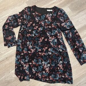 BCBGeneration Floral Black Dress